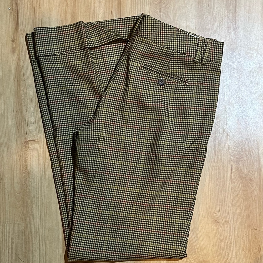 Vintage Highland Collection J Crew Wool “City Fit” Wide Leg Trouser size 6